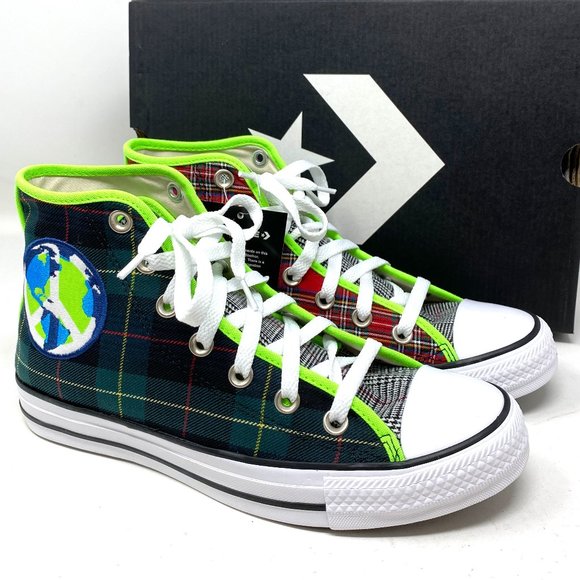 Converse Chuck Taylor AS Casual Canvas Red Green Sneakers Women's Size 7 167367F - Picture 2 of 8